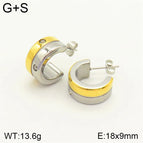 18*9mm / Gold / 1 Pair/Package