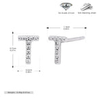 Platinum-Plated-t / 925 Silver