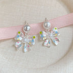 Bcd1 Polka Dot Bow【Earrings】