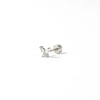 3#White (one Finished Product) / F136 Titanium Alloy Rod (0.8mm Thick*6mm Long)