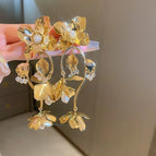 73# Silver Needle-Golden Flower Pearl Tassel