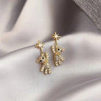 Bear Full Diamond Earrings
