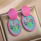 Pink Ear Studs 11