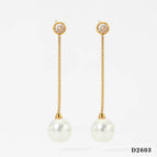 Gold Earrings D2603