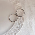 24# 3cm round Simple Bracelet-E0199 Silver Needle
