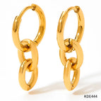Gold Earrings D444
