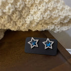 Pentagram stud earrings