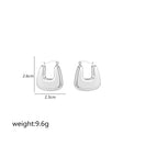 Silver / Regular U-Shaped Earrings