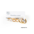Zircon Hoop Earrings 0463
