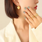 F599-Gold Earrings