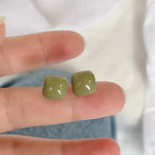Mustard Green Earrings