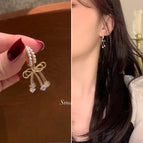 2-Pearl Bow (Silver Needle)