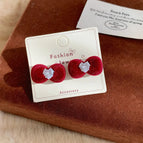 HDJW040 Red Heart Diamond Bow
