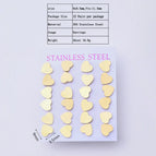 9x9.5mm / Heart Shape / 12 Pairs/Package