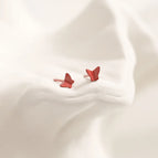 Red Small Butterflies/1 Pair