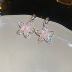 33# Silver Needle-Silver-Pink Pendant