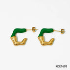 Green Earrings
