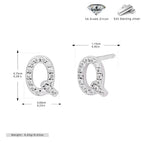 Platinum-Plated-Q / 925 Silver