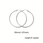 Silver / 50mm Pair