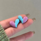 1418 Blue Purple 925 Silver Needle