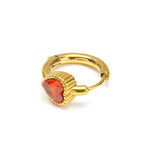 Golden Heart-Shaped Orange Diamond