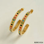 Gold + Colorful Crystals