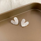 Small Peach Heart-Silver Needle