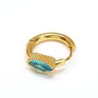 Golden Horse Eye-Shaped Lake Blue Diamond