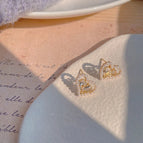 Heart Water Drops Ear Studs