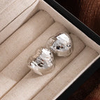 S4424-1   Geometric Gold and Silver Beads Heart