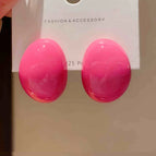 Rose Pink Ear Studs O37