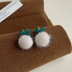 3350 Green Bow White Pom-pom
