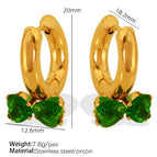 Green Zircon Earrings