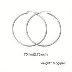 Silver / 70mm Pair