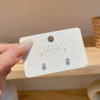 18#Small zircon earrings