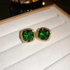 13#Silver Needle-Gold-Green-Real Gold Plating