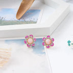 Plum Red Earrings