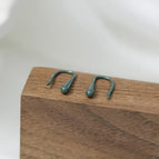 Dark Green Ear Hooks/1 Pair