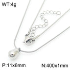 Steel Necklace Kn281706-KFC