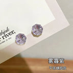 He07【8mm Fog Purple Flat Spiral】Millennium Rose Cut
