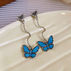 13#Butterfly Tassel Earrings