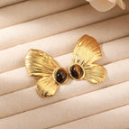 One Size / Gold / Black Stone