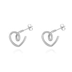 Heart-Shaped Coil Silver