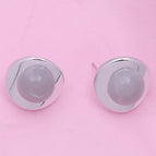 round Gray Silver
