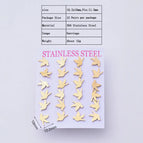 10x10mm / White Dove / 12 Pairs/Package