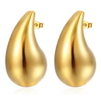 Medium Water Drop Earrings 31mm Gold / 18K