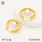 27*20mm / Gold / 1 Pair/Package
