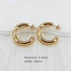 6.5mm * 30mm / Gold / 1 Pair/Package