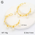 54 * 11mm / Gold / 1 Pair/Package