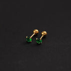 Green / 4mm Pair